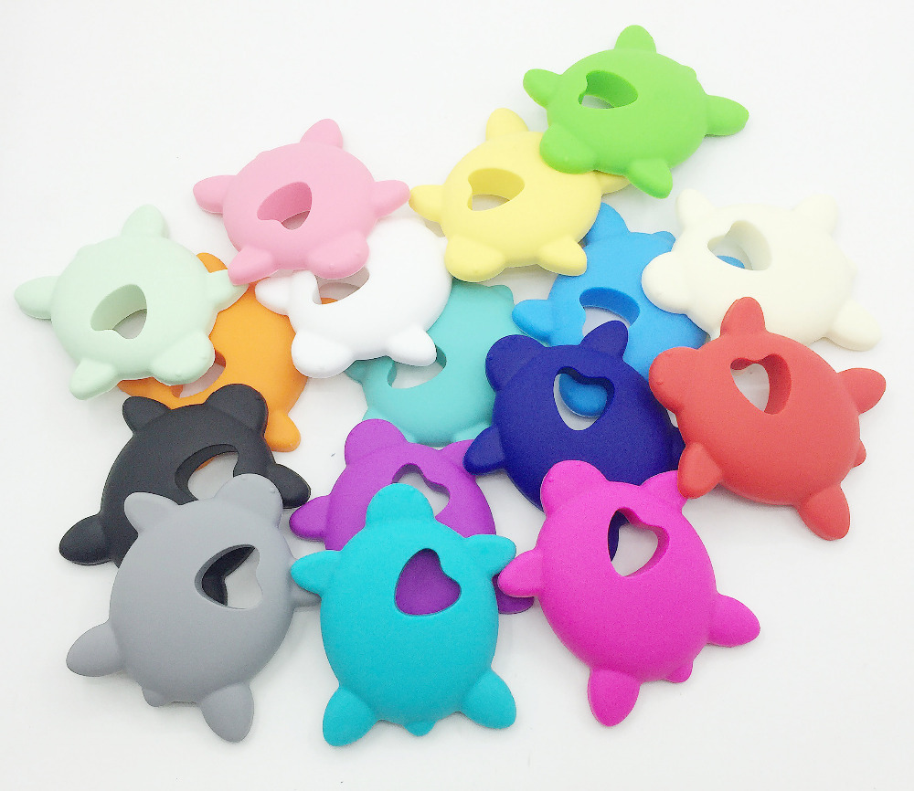 Silicone Teething Sea turtle Necklace silicone Teething Pendant Jewelry silicone necklace Free shipping