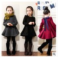 Kids clothes Toddler Christmas Costumes baby princess Fish tail Dress neck long sleeve Girls Winter Thickening