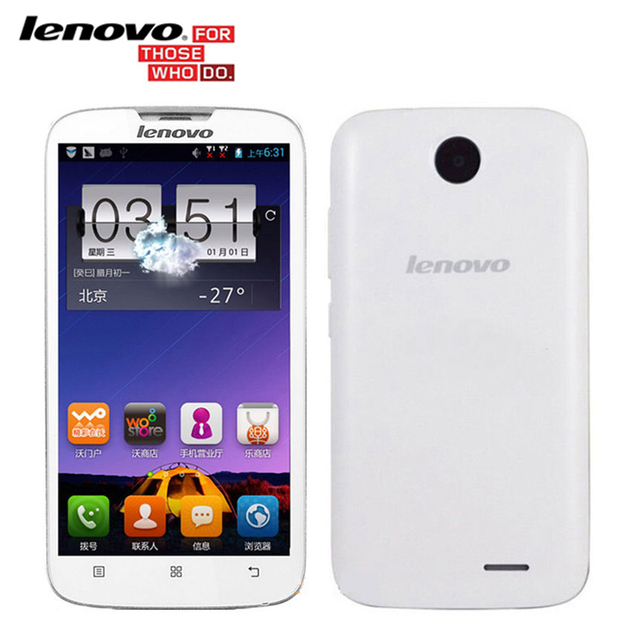 Оригинал Lenovo A560 5.0 Дюймовый IPS Quad Core 512 МБ RAM 4 ГБ ROM Android-смартфоны 3 Г GPS Bluetooth WCDMA Нескольких-языки