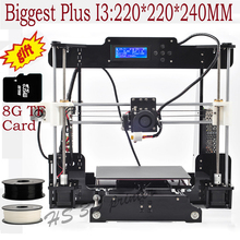 2015 New Acrylic Frame Reprap Prusa I3 DIY 3D Printer 3 D impressora KIT Machine with LCD Screen and 8G SD Card for free
