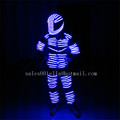 2 Sets Colorful Led Luminous Robot Suit LED Illuminated Ballroom Costume With Helmet Stage Props Performance