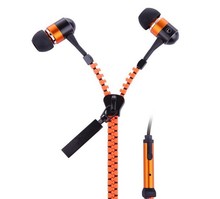 1PCS/ Mobile Phone Headphones Earphone 3.5mm Zipper Headset with Remote & Mic For iPhone 4 5 6 for Samsung for lg for sony