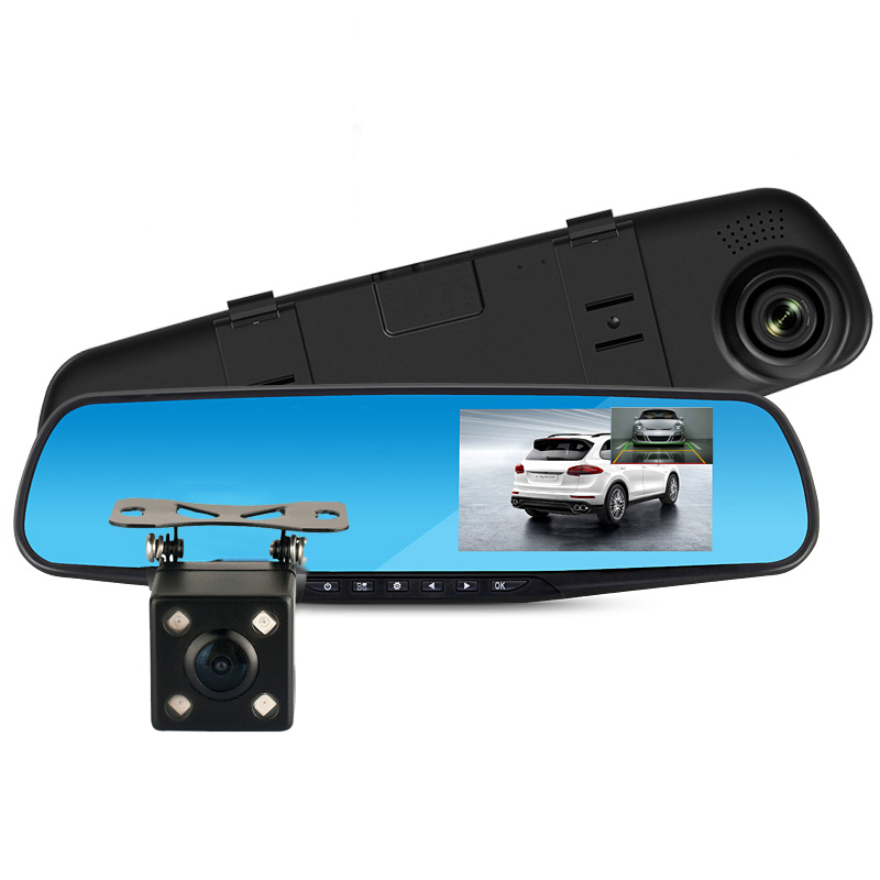 New Full HD 1080P Car Dvr Camera Novatek 96655 4.3 Inch Rearview Mirror Digital Video Recorder Dual Lens Registrar Camcorder New Full HD 1080P Car Dvr Camera Novatek 96655 4.3 Inch Rearview Mirror Digital Video Recorder Dual Lens Registrar Camcorder