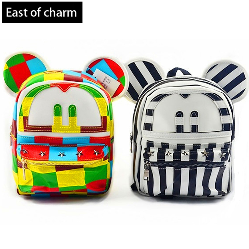 So Cute Bags Striped Mickey Kid Bag Backpack Child...