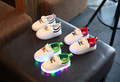 2016 new European fashion children s shoes new baby LED lighting cool kids shoes girls boys