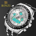 BINZI Brand Luxury Sport Wrist Watch Men s Military Waterproof Watches Fashion Silicone LED Digital Clocks