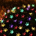 Christmas Lights Outdoor 21ft 50 LED Solar String Lights Flower Garden Light Blossom Lighting for Home
