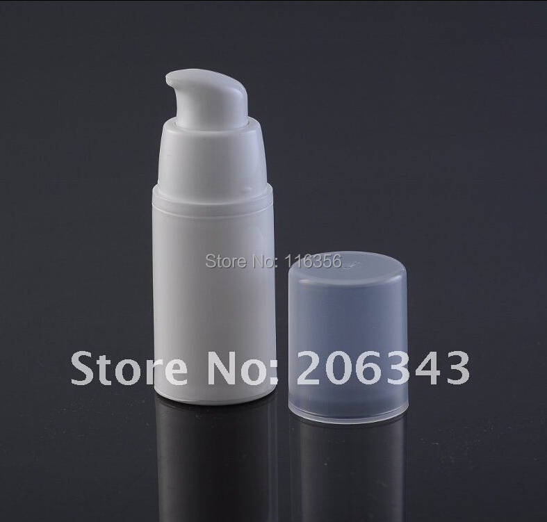 15ml white airless vacuum pump lotion bottle used for Cosmetic Container