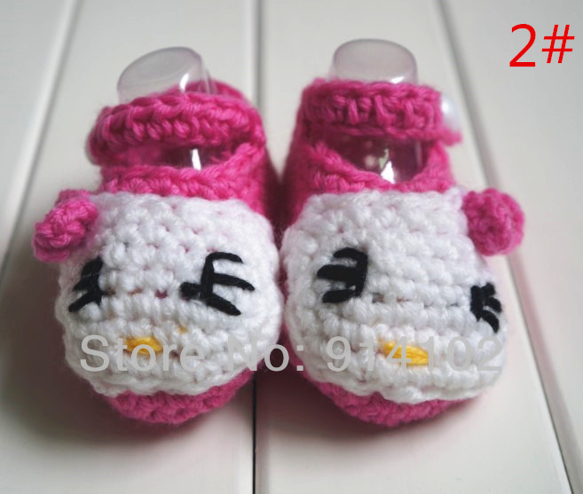 Baby Toddler Shoes Baby Girl Crochet Knit Flower Sandals Infant Hello