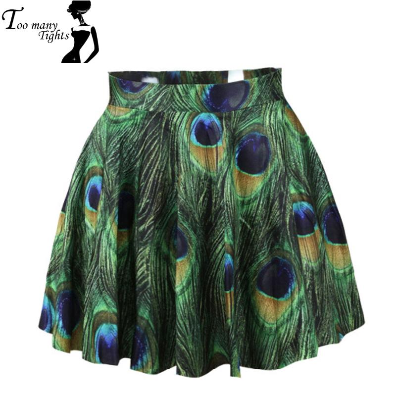 X 257 Cartoon Print Women short skirt Peacock font b Tartan b font Simpsons 4 designs