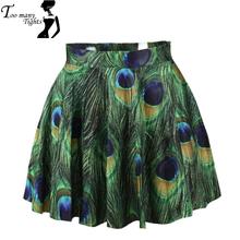 X-257 Cartoon Print Women short skirt Peacock Tartan Simpsons 4 designs saia casual punk Skirt