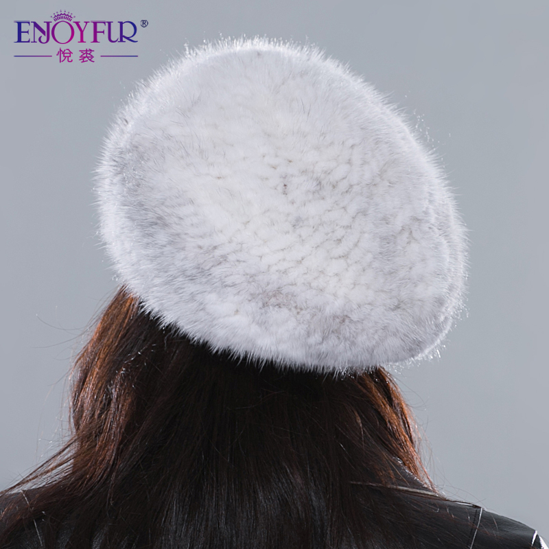Women winter fur hats real mink fur hat thick knitted berets 2015 Russia new arrival fashion good quality female casual caps