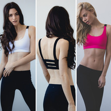 XZ W0268 Multicolors ! Women Padded Top Athletic Vest Gym Fitness Sports Bra Stretch Cotton Seamless Free Shipping popular