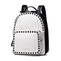 Fresh Style Contrast Color Women Edgy Rivets Backpack Fashion All match School Bag 2016 New Trendy