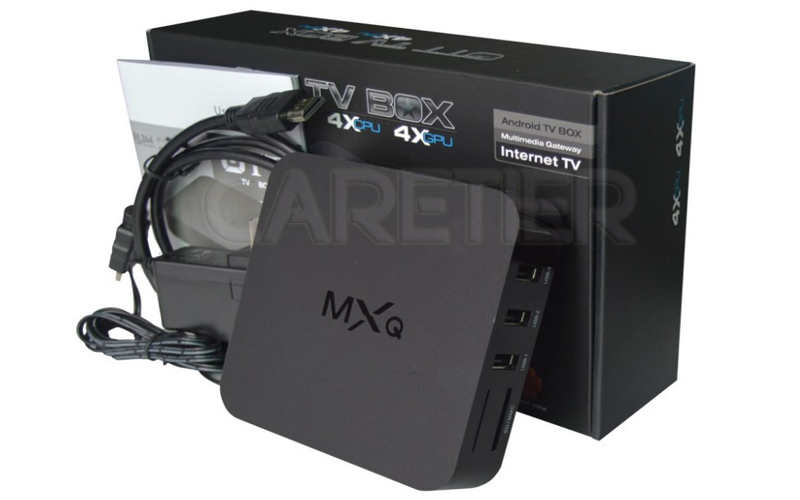 Mxq android- box amlogic s805   - 1  / 8  -hdmi otg usb-rj45 h.265 / hevc 1080 p xbmc miracas 10 . dhl