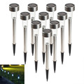 10pcs Lot Solar panel LED Spike Spot Light Spotlight Landscape Garden Yard Path Lawn Solar Lamps