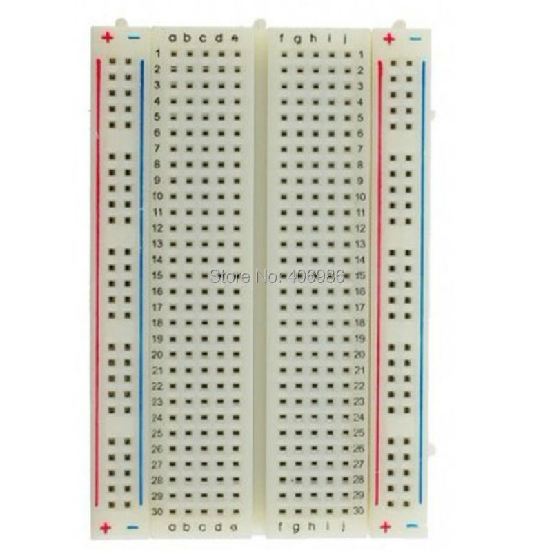 5pcs/lot  Mini Breadboard 400 Tie Point  Interlocking Solderless Prototype PCB Bread board  for Arduino UNO