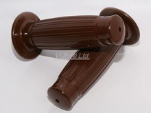 7/8 Brown Motorcycle Vintage Handlebar Grip for Harley Honda Suzuki Yamaha Kawasaki