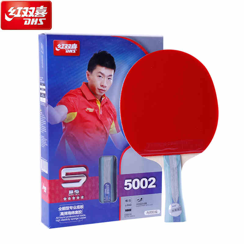 Table Tennis Rackets DHS 5002 Ping Pang Paddle Grip 5 Star Bat Long Handle 303 