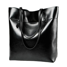 Women Big Waterproof Handbags Genuine Leather Oil Wax Cowhide Shoulder Bags Lady Leather Large Tote Bags Generous cossbody bag
