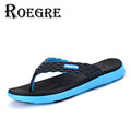 ROEGRE New 2017 Summer Men Flip Flops Outdoor Casual Slipper Rubber Beach Sandals Lightweight Comfortable Sandals