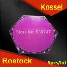 3 D printer parts free shipping Reprap kossel Delta rostock PCB hexagon Heated Bed FR4 round 170 mm thickness:1.6 mm 12V 120W