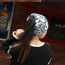 New arrival 2 Use Cap Knitted Scarf Winter Hats for Women Letter Beanies Women Hip hot