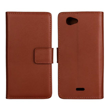 Vintage Genuine Leather Mobile Phone Accessories Cases For Sony Xperia J St26i Original Flip Wallet Credit Card Slotr Case Cover