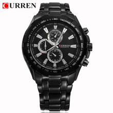 Venta caliente CURREN 8023 marca de lujo superior hombres militar reloj de pulsera de acero lleno hombres reloj deportivo impermeable Relogio Masculino