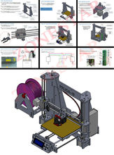 100 Brand new Model Upgraded Prusa i3 DIY 3d Printer kit P802 High Precision Reprap kits