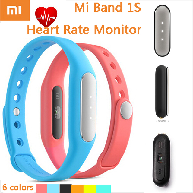 In Stock Original Xiaomi Mi Band 1S Heart Rate Monitor Pulse Smart Wristband Xiaomi Miband Bracelet 1 S IP67 For Android IOS