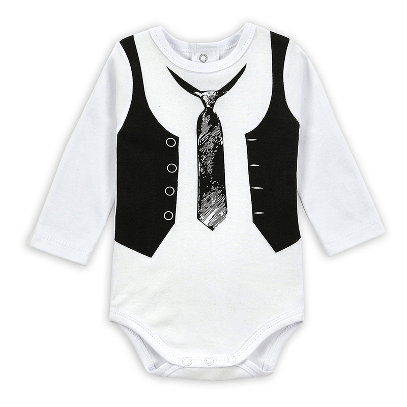 Free Shipping Carter Baby Bodysuit Gentleman Style Infant Long Sleeve Creeper Baby Boy and Girl Clothes