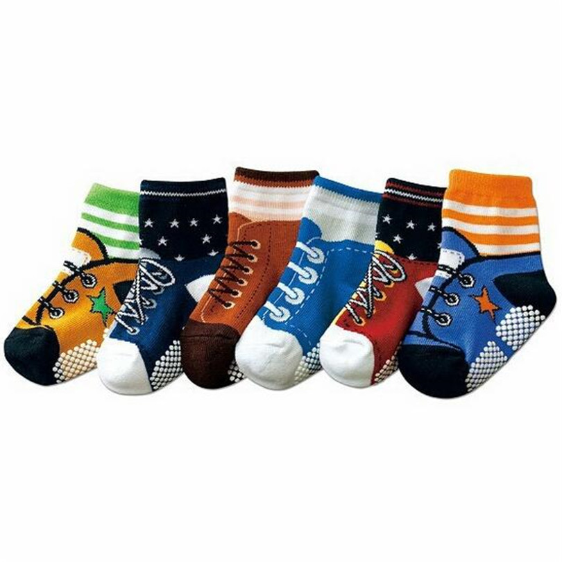 Cute Casual Baby Boy Non slip Socks Kids Shoes Shape Slipper Socks Baby