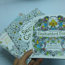 3pcs/lot coloring books for adults Secret Garden+Animal Kingdom+Enchanted Forest libros adultos colorear 18.5×18.5 Painting Book