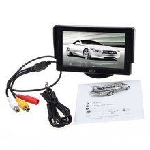 2015 New Arrival Classic Style 4 3 TFT LCD Rearview Car Monitors for DVD GPS Reverse