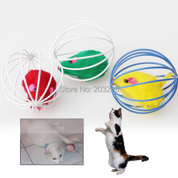 Free Shipping Pet Cat Lovely Kitten Gift Funny Play Toys Mouse Ball Best Gift Brand New