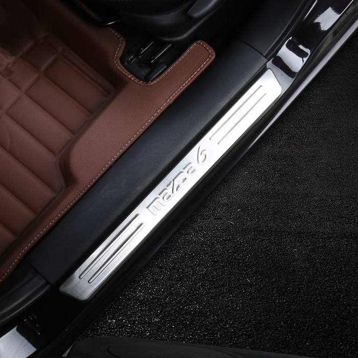 High quality Mazda 6 M6 stainless steel door sill pedal sucff plate for Mazda 6 M6
