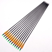 12Pcs Lot Fiberglass Arrow Spine 500 Replace Arrowhead Nock Proof For Outdoor Hunting Compound Bow Recurve