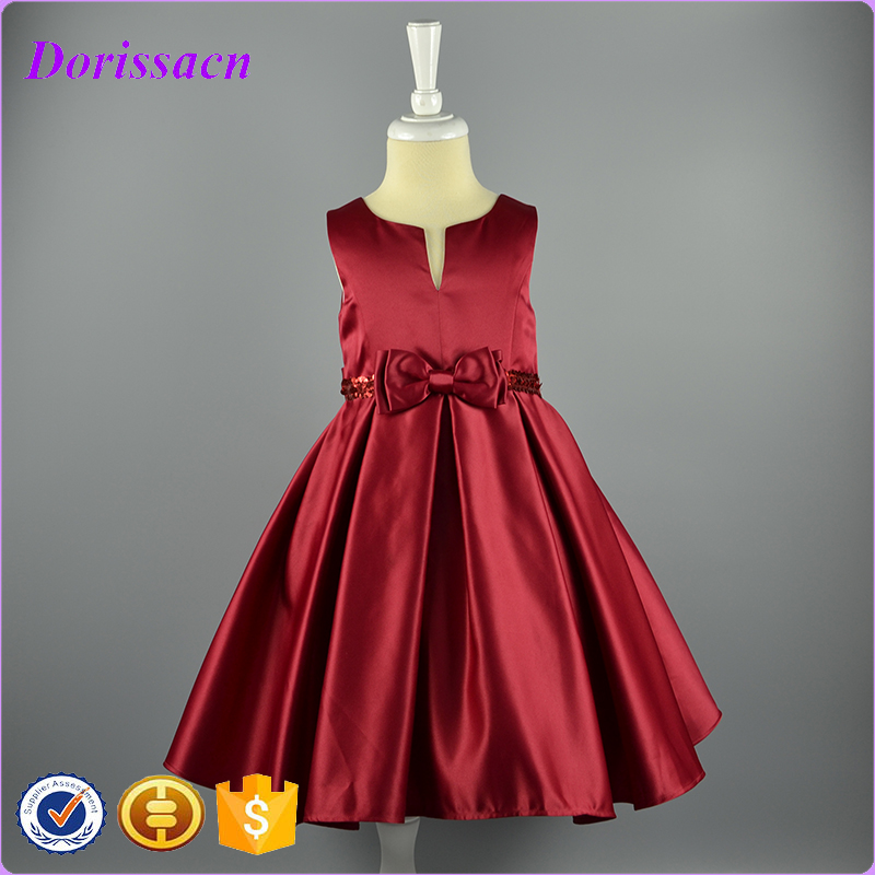 Formal Teens Designer Waist Bow Sleeveless Kids Party ...
