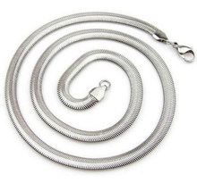 1 Piece Free Shipping 16 24Inch Nice 925 Sterling Silver Smooth Snake Man Necklace Chain With