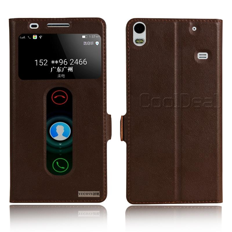 Retro Genuine Leather Flip Stand Cover Cases For Lenovo S8 A7600 Luxury Smart Mobile font b