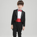 Five piece boys dress Tuxedo Suit children piano suit wedding flower girl small suit jacket pants