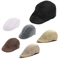 1pc Fashion Casual Unisex Duckbill Cap Men Women Golf Driving Sun Flat Cabbie Newsboy Beret Hat