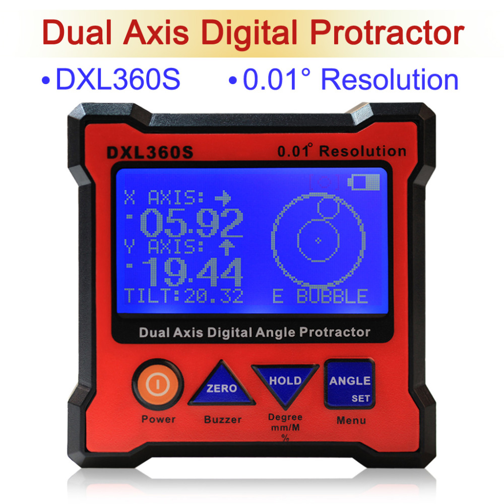 New Arrival DXL360S Digital Protractor Inclinometer Dual Axis Level