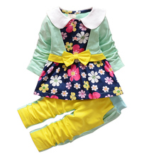 New Spring Baby Girls Clothing Set Newborn Kids Clothes Carters Conjunto de Roupa Baby Casual Sports