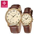 Julius Women s Men s Wrist Watch Quartz Hours Auto Date Best Fashion Dress Leather Couple