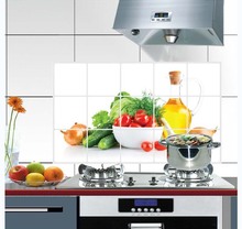 AY3018 Wall Stickers Home Decor Kitchen Wall Tile Stickers Foil Oil Sticker Decal Art Accessories Decorations Supplies