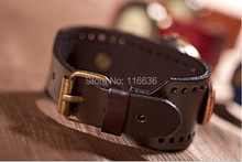 Genuine Leather Bracelet Watch MEN High Quality wristwatch women Retro Vintage Fashion Geneva Style Dropshipping