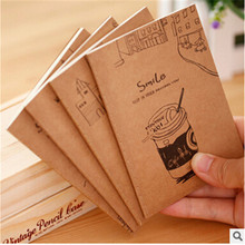 Retro cute little cartoon car line this mixed pattern notebook 7.31