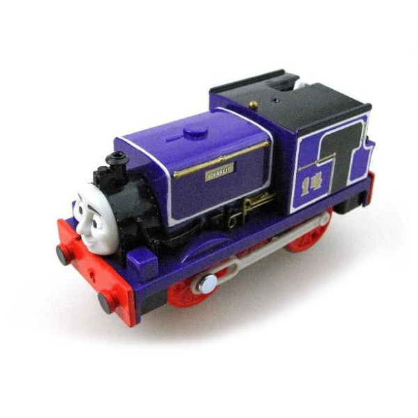 T0185 Charlie Electric Thomas And Friend Trackmaster Engine Motorized Train Wtih Compartments 